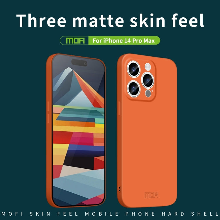 For iPhone 14 Pro Max MOFI Qin Series Skin Feel All-inclusive PC Phone Case(Blue) - iPhone 14 Pro Max Cases by MOFI | Online Shopping South Africa | PMC TechLife | Buy Now Pay Later Mobicred