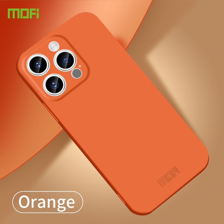 For iPhone 14 Pro MOFI Qin Series Skin Feel All-inclusive PC Phone Case(Orange) - iPhone 14 Pro Cases by MOFI | Online Shopping South Africa | PMC Jewellery