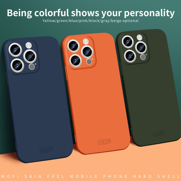 For iPhone 14 Pro MOFI Qin Series Skin Feel All-inclusive PC Phone Case(Orange) - iPhone 14 Pro Cases by MOFI | Online Shopping South Africa | PMC TechLife | Buy Now Pay Later Mobicred