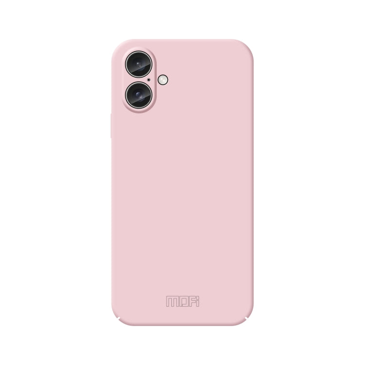 For iPhone 16 MOFI Qin Series Skin Feel All-inclusive PC Phone Case(Pink) - iPhone 16 Cases by MOFI | Online Shopping South Africa | PMC Jewellery | Buy Now Pay Later Mobicred