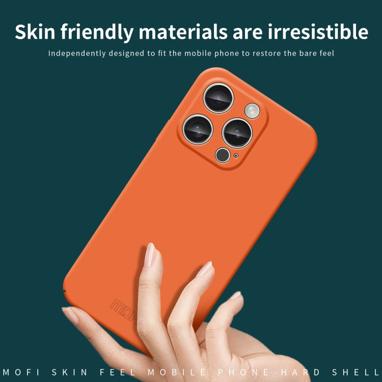 For iPhone 16 Pro MOFI Qin Series Skin Feel All-inclusive PC Phone Case(Blue) - free shipping - PMC Jewellery - Order now!