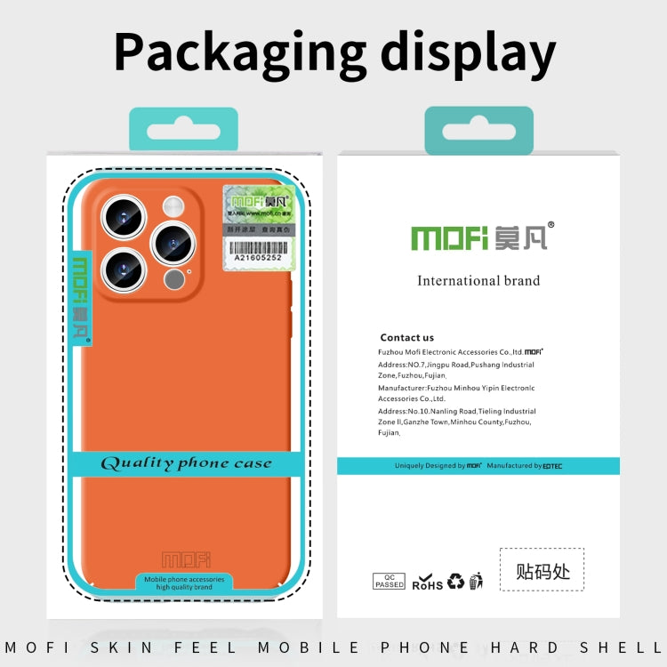 For iPhone 14 Pro Max MOFI Qin Series Skin Feel All-inclusive PC Phone Case(Orange) - iPhone 14 Pro Max Cases by MOFI | Online Shopping South Africa | PMC TechLife | Buy Now Pay Later Mobicred