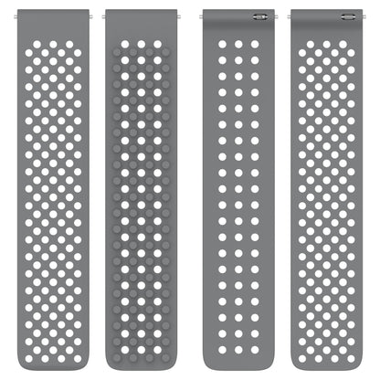 For Xiaomi Haylou GST LS09B 22mm Holes Breathable 3D Dots Silicone Watch Band(White) - Watch Bands by PMC Jewellery | Online Shopping South Africa | PMC Jewellery