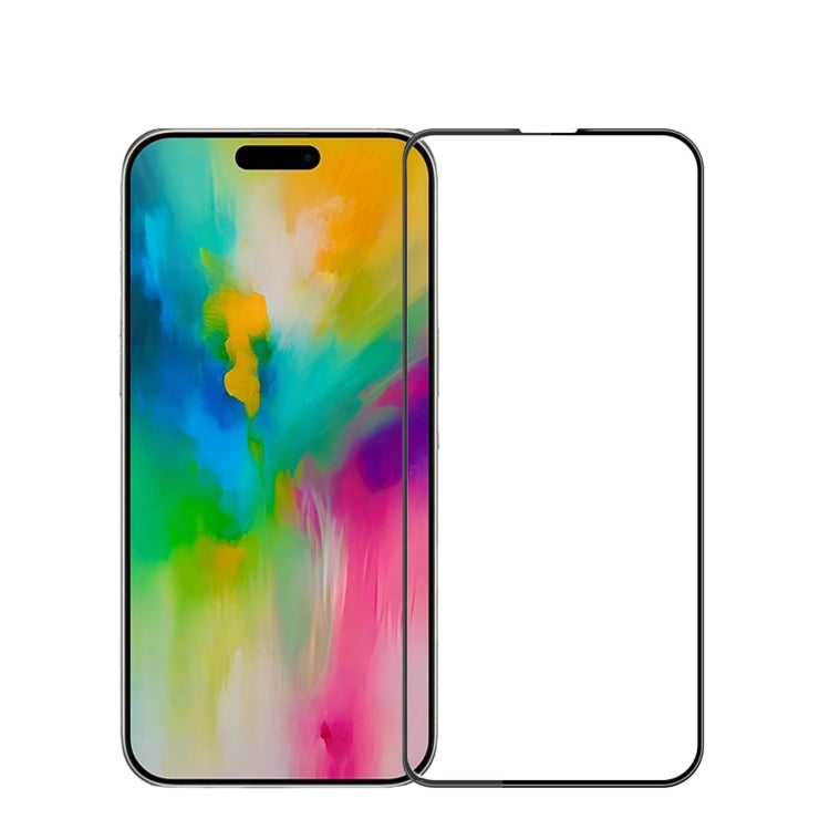 For iPhone 16 Plus MOFI 9H 3D Explosion-proof Curved Screen Tempered Glass Film(Black) - iPhone 16 Plus Tempered Glass by MOFI | Online Shopping South Africa | PMC TechLife | Buy Now Pay Later Mobicred