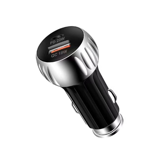 YSY-310PD 38W PD20W USB-C + QC3.0 18W USB Dual Port Fast Car Charger(Black) - Car Charger by PMC Jewellery | Online Shopping South Africa | PMC Jewellery | Buy Now Pay Later Mobicred