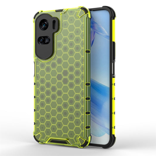 For Honor 90 Lite / X50i Shockproof Honeycomb Phone Case(Green) - Honor Cases by PMC Jewellery | Online Shopping South Africa | PMC Jewellery