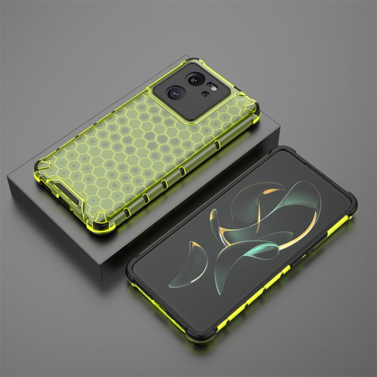 For Redmi K60 Ultra Shockproof Honeycomb Phone Case(Green) - Redmi K60 Ultra Cases by PMC Jewellery | Online Shopping South Africa | PMC Jewellery | Buy Now Pay Later Mobicred