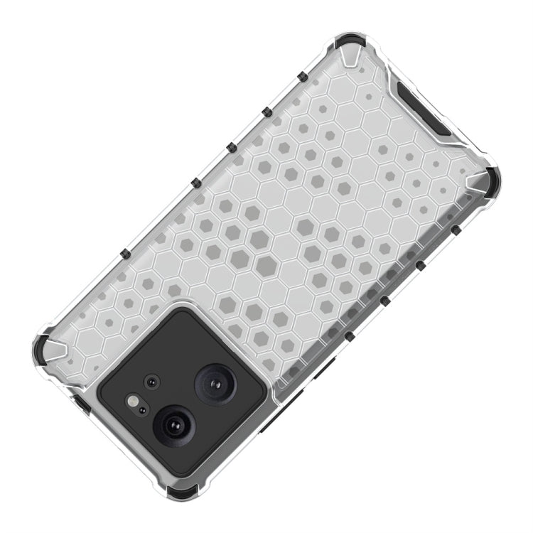 For Xiaomi 13T Shockproof Honeycomb Phone Case(White) - Xiaomi Cases by PMC TechLife | Online Shopping South Africa | PMC TechLife | Buy Now Pay Later Mobicred