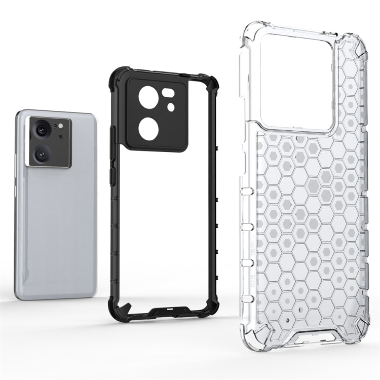 For Xiaomi 13T Shockproof Honeycomb Phone Case(Green) - Xiaomi Cases by PMC TechLife | Online Shopping South Africa | PMC TechLife | Buy Now Pay Later Mobicred