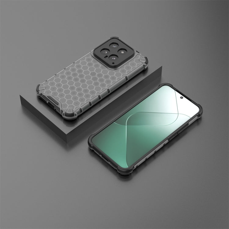 For Xiaomi 14 Shockproof Honeycomb Phone Case(Black) - free shipping - PMC TechLife - Order now!
