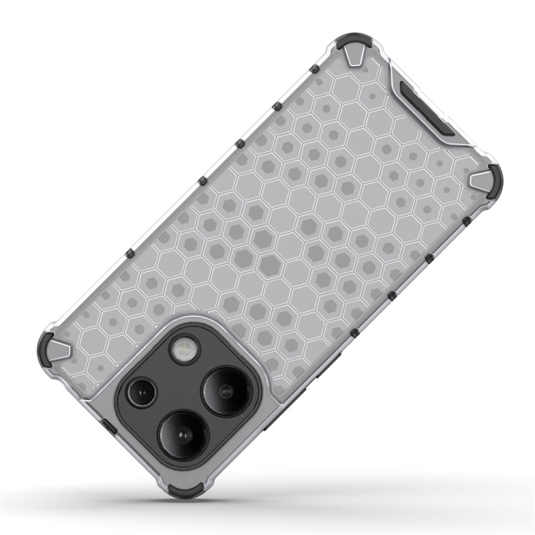 For Redmi Note 13 4G Global Shockproof Honeycomb Phone Case(Red) - Xiaomi Cases by PMC TechLife | Online Shopping South Africa | PMC TechLife | Buy Now Pay Later Mobicred