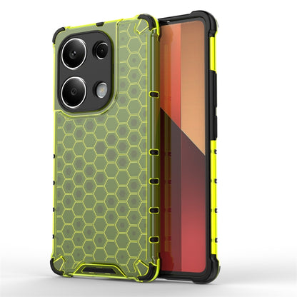 For Redmi Note 13 Pro 4G Shockproof Honeycomb Phone Case(Green) - Note 13 Pro Cases by PMC Jewellery | Online Shopping South Africa | PMC Jewellery | Buy Now Pay Later Mobicred