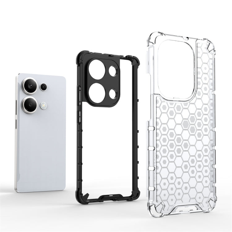 For Redmi Note 13 Pro 4G Shockproof Honeycomb Phone Case(Green) - Note 13 Pro Cases by PMC TechLife | Online Shopping South Africa | PMC TechLife | Buy Now Pay Later Mobicred