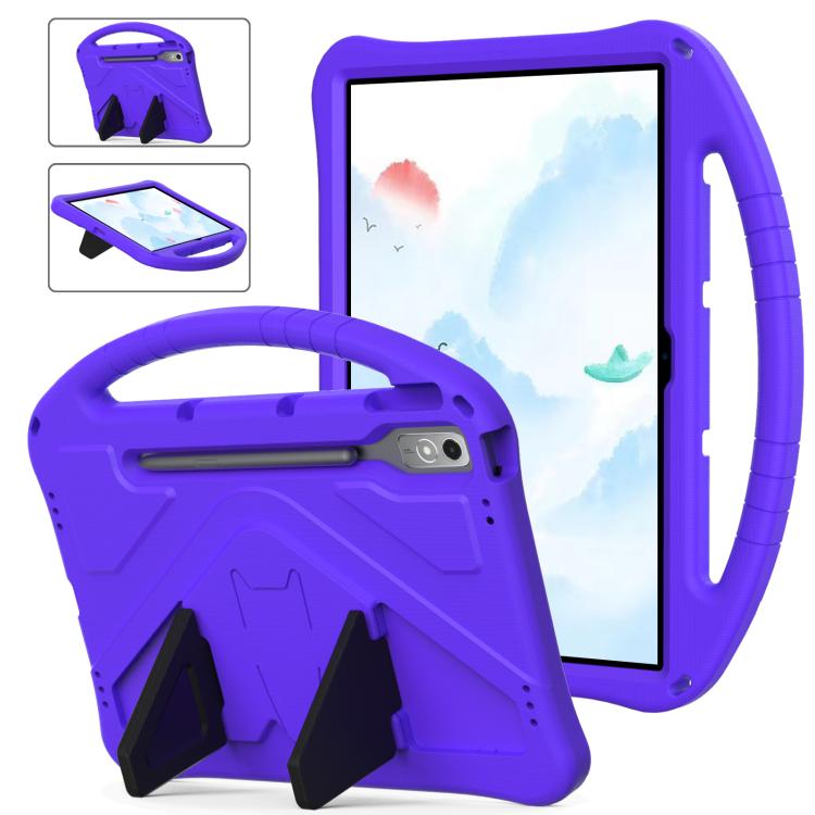 For Lenovo Xiaoxin Pad Pro 12.7 2025 EVA Shockproof Tablet Case with Holder(Purple) - Lenovo by PMC TechLife | Online Shopping South Africa | PMC TechLife | Buy Now Pay Later Mobicred