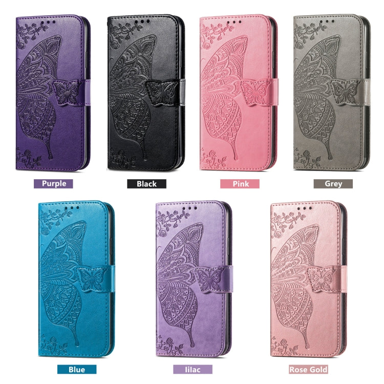 For OPPO A58 4G Butterfly Love Flower Embossed Leather Phone Case(Pink) - OPPO Cases by PMC Jewellery | Online Shopping South Africa | PMC Jewellery | Buy Now Pay Later Mobicred