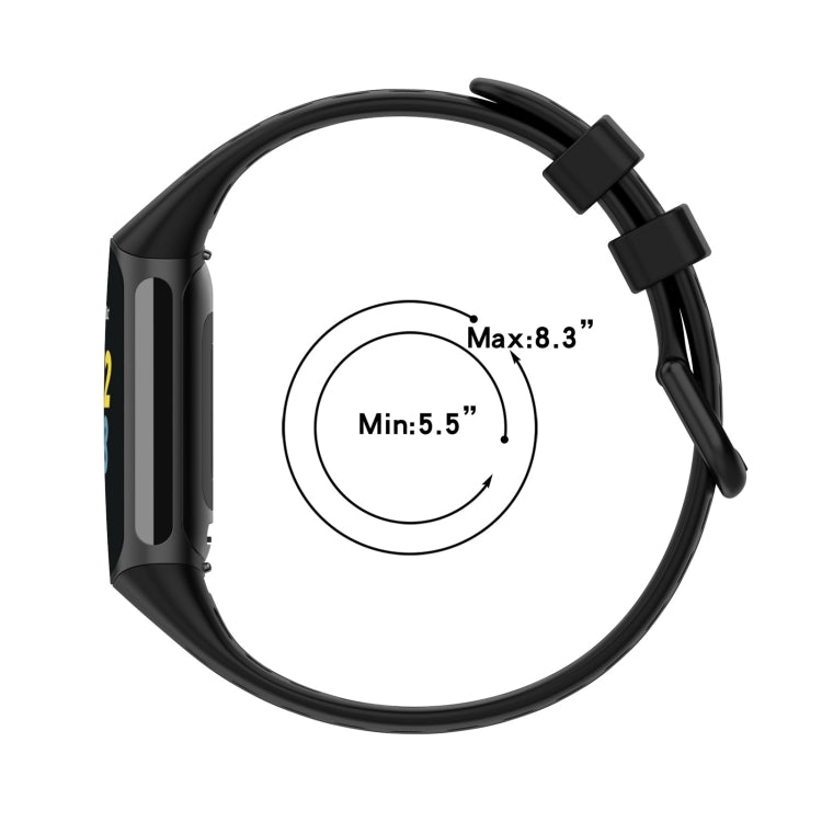 For Fitbit Charge 6 Solid Color Breathable Sports Silicone Watch Band(Dark Blue) - Watch Bands by PMC TechLife | Online Shopping South Africa | PMC TechLife | Buy Now Pay Later Mobicred