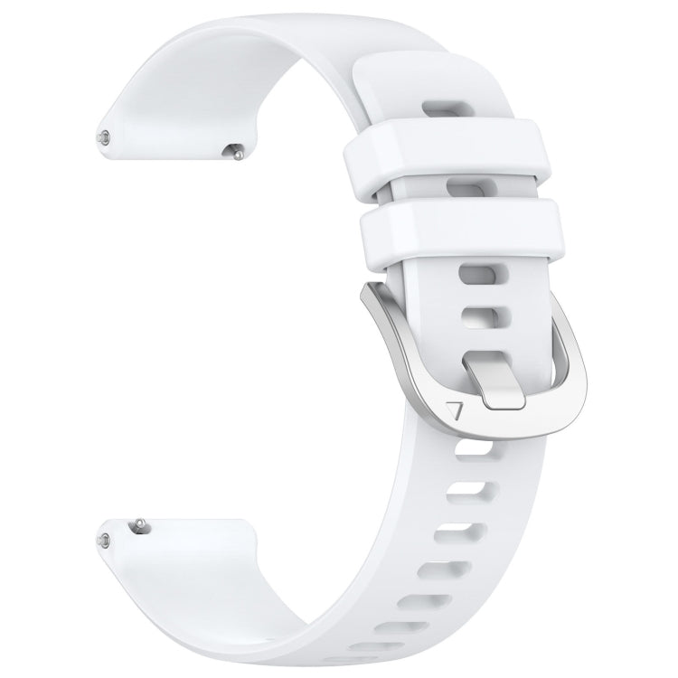 For Garmin Venu 2 Plus Liquid Glossy Silver Buckle Silicone Watch Band(White) - free shipping - PMC TechLife - Order now!