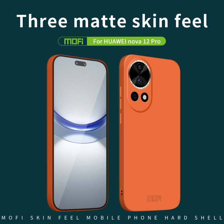 For Huawei nova 12 Pro / 12 Ultra MOFI Qin Series Skin Feel All-inclusive PC Phone Case(Green) - Huawei Cases by MOFI | Online Shopping South Africa | PMC Jewellery | Buy Now Pay Later Mobicred