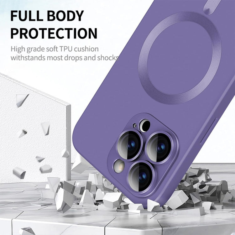 For iPhone 14 Plus ENKAY MagSafe Matte TPU Phone Case with Lens Film(Dark Blue) - iPhone 14 Plus Cases by ENKAY | Online Shopping South Africa | PMC TechLife