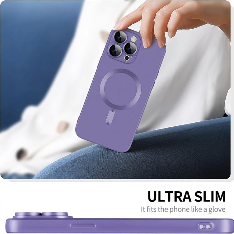 For iPhone 15 Plus ENKAY MagSafe Matte TPU Phone Case with Lens Film(Purple) - iPhone 15 Plus Cases by ENKAY | Online Shopping South Africa | PMC TechLife