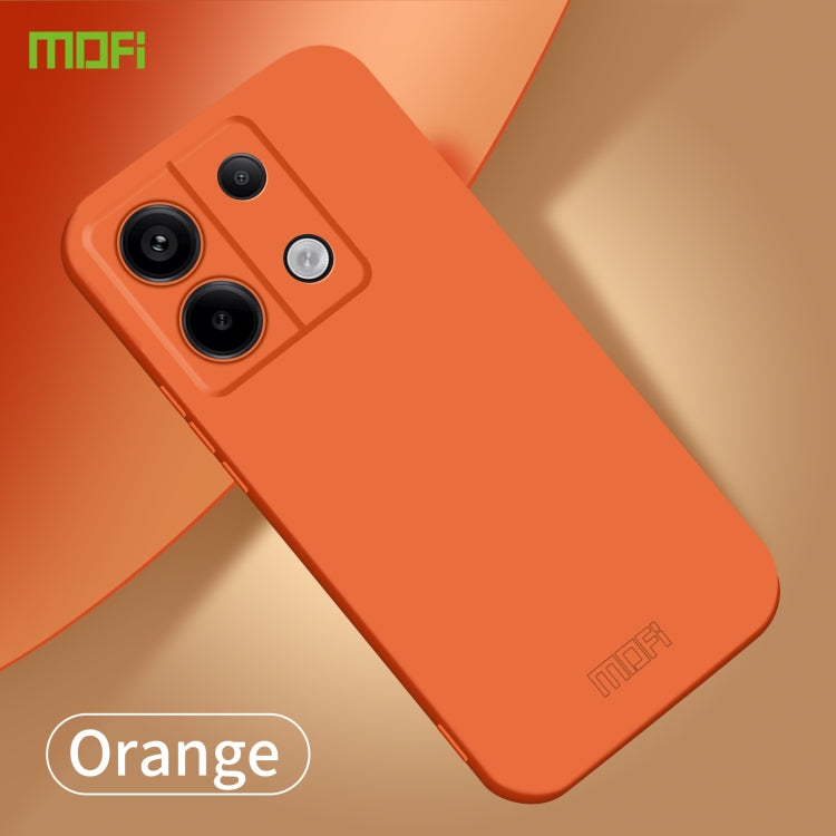 For Xiaomi Redmi Note 13 MOFI Qin Series Skin Feel All-inclusive PC Phone Case(Orange) - Note 13 Cases by MOFI | Online Shopping South Africa | PMC Jewellery