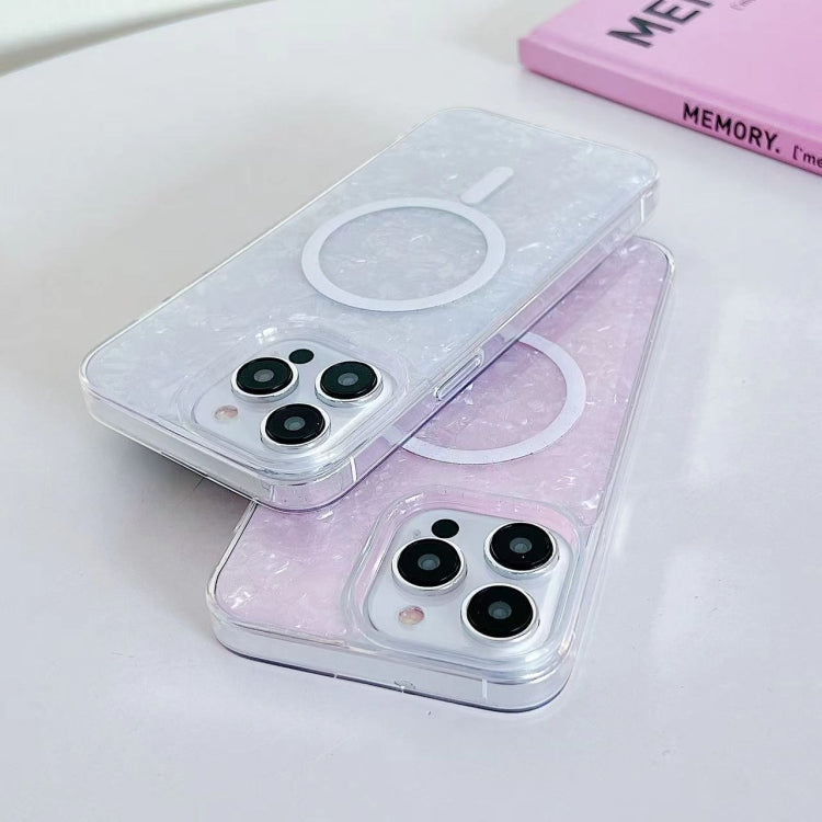 For iPhone 15 Plus Shell Texture MagSafe TPU Phone Case(Pink) - free shipping - PMC TechLife - Order now!