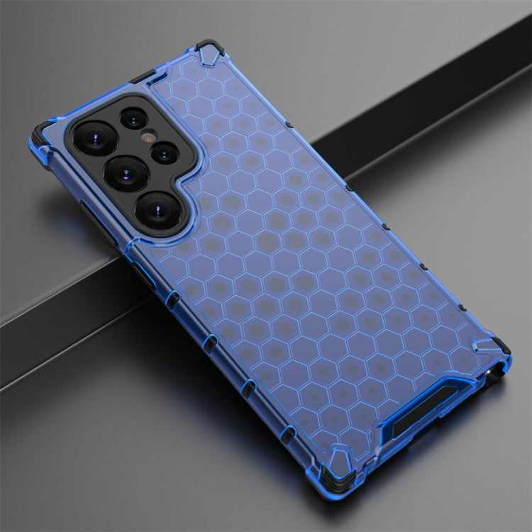 For Samsung Galaxy S24 Ultra 5G Shockproof Honeycomb Phone Case(Blue) - Galaxy S24 Ultra 5G Cases by PMC TechLife | Online Shopping South Africa | PMC TechLife