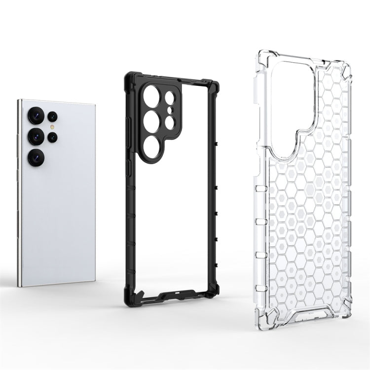 For Samsung Galaxy S24 Ultra 5G Shockproof Honeycomb Phone Case(Blue) - Galaxy S24 Ultra 5G Cases by PMC TechLife | Online Shopping South Africa | PMC TechLife