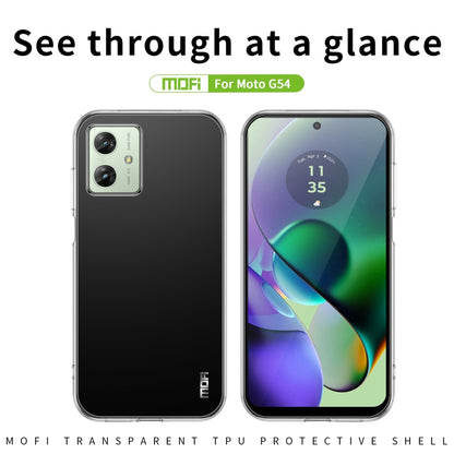 For Motorola Moto G54 MOFI Ming Series Ultra-thin TPU Phone Case(Transparent) - Motorola Cases by MOFI | Online Shopping South Africa | PMC Jewellery