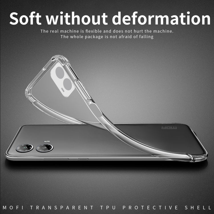 For Motorola Moto G34 MOFI Ming Series Ultra-thin TPU Phone Case(Transparent) - Motorola Cases by MOFI | Online Shopping South Africa | PMC Jewellery