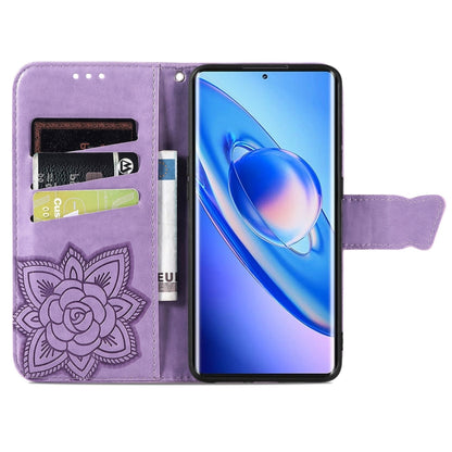 For Blackview A200 Pro Butterfly Love Flower Embossed Leather Phone Case(Lavender) - More Brand by PMC Jewellery | Online Shopping South Africa | PMC Jewellery