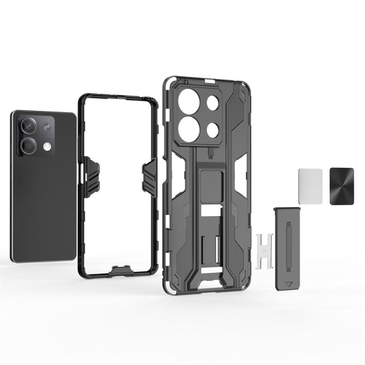 For Redmi Note 13 5G Supersonic Armor PC Hybrid TPU Phone Case(Red) - Note 13 Cases by PMC TechLife | Online Shopping South Africa | PMC TechLife | Buy Now Pay Later Mobicred