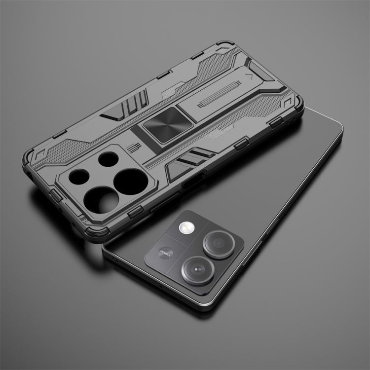 For Redmi Note 13 5G Supersonic Armor PC Hybrid TPU Phone Case(Silver) - Note 13 Cases by PMC TechLife | Online Shopping South Africa | PMC TechLife | Buy Now Pay Later Mobicred