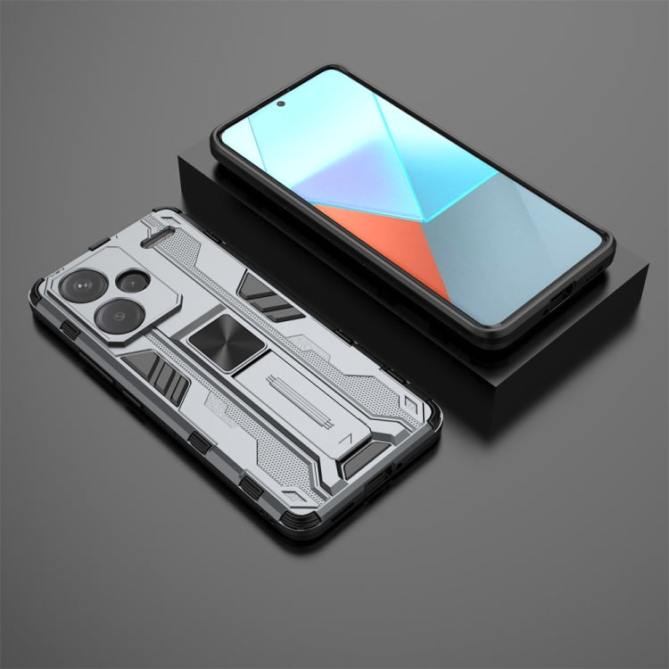 For Redmi Note 13 Pro+ Supersonic Armor PC Hybrid TPU Phone Case(Grey) - Note 13 Pro+ Cases by PMC TechLife | Online Shopping South Africa | PMC TechLife | Buy Now Pay Later Mobicred