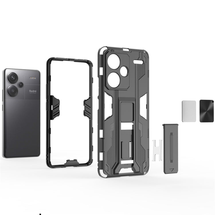 For Redmi Note 13 Pro+ Supersonic Armor PC Hybrid TPU Phone Case(Grey) - Note 13 Pro+ Cases by PMC TechLife | Online Shopping South Africa | PMC TechLife | Buy Now Pay Later Mobicred