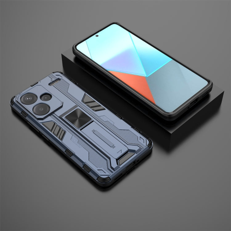 For Redmi Note 13 Pro 5G Supersonic Armor PC Hybrid TPU Phone Case(Blue) - Note 13 Pro Cases by PMC TechLife | Online Shopping South Africa | PMC TechLife | Buy Now Pay Later Mobicred
