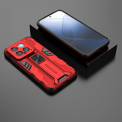 For Xiaomi 14 Supersonic Armor PC Hybrid TPU Phone Case(Red) - 14 Cases by PMC Jewellery | Online Shopping South Africa | PMC Jewellery | Buy Now Pay Later Mobicred