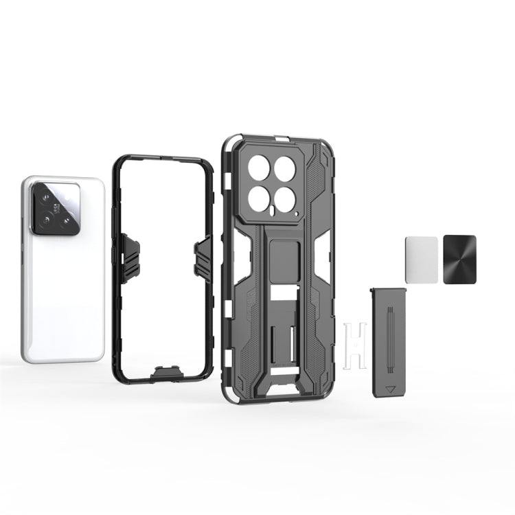 For Xiaomi 14 Supersonic Armor PC Hybrid TPU Phone Case(Silver) - 14 Cases by PMC TechLife | Online Shopping South Africa | PMC TechLife