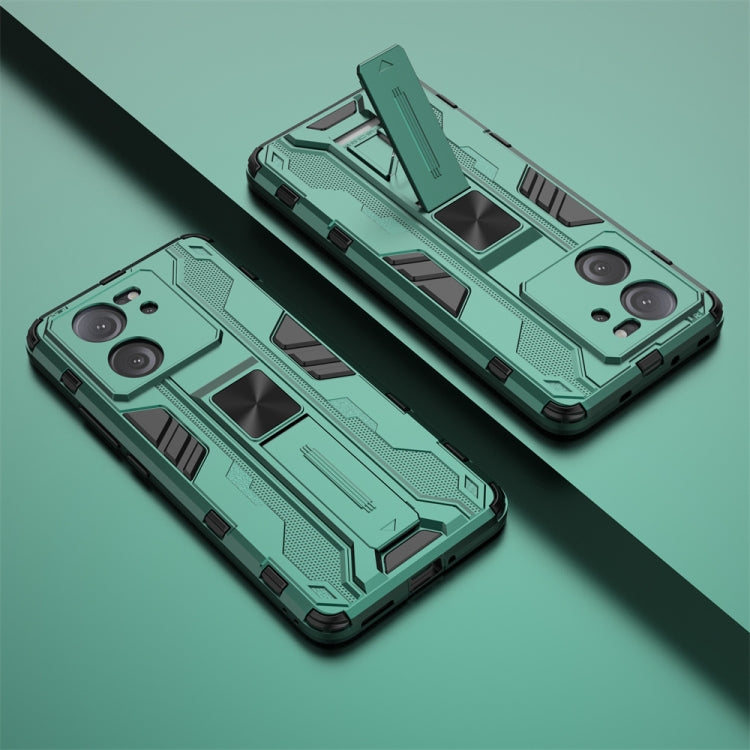 For Xiaomi 13T Supersonic Armor PC Hybrid TPU Phone Case(Green) - Xiaomi Cases by PMC Jewellery | Online Shopping South Africa | PMC Jewellery | Buy Now Pay Later Mobicred