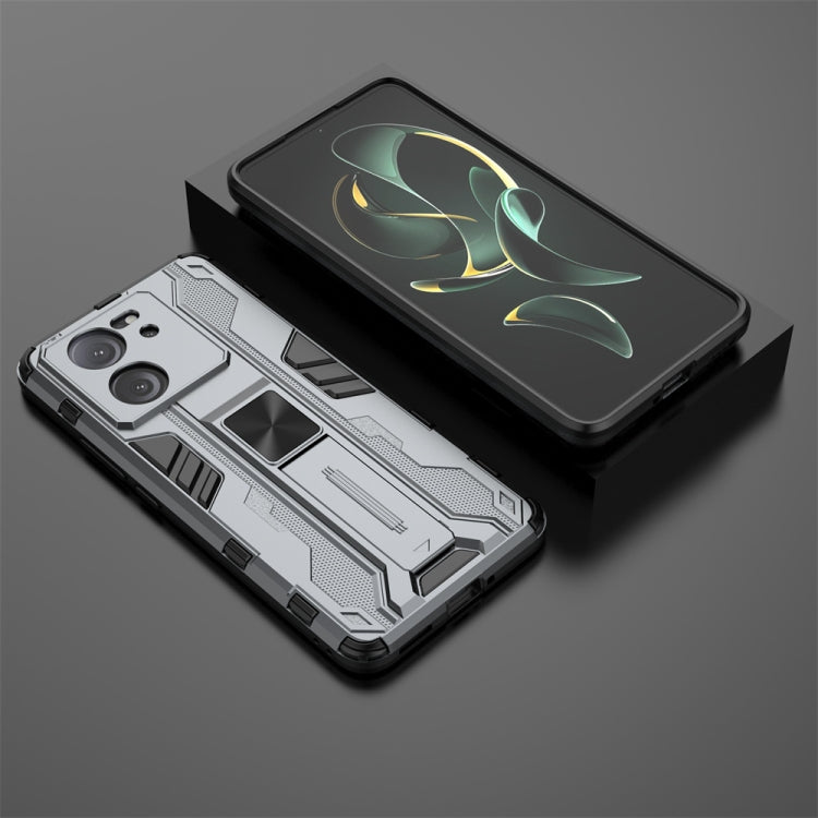 For Xiaomi 13T Pro Supersonic Armor PC Hybrid TPU Phone Case(Grey) - Xiaomi Cases by PMC TechLife | Online Shopping South Africa | PMC TechLife | Buy Now Pay Later Mobicred