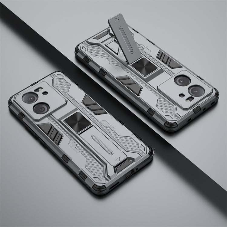 For Xiaomi 13T Pro Supersonic Armor PC Hybrid TPU Phone Case(Grey) - Xiaomi Cases by PMC TechLife | Online Shopping South Africa | PMC TechLife | Buy Now Pay Later Mobicred