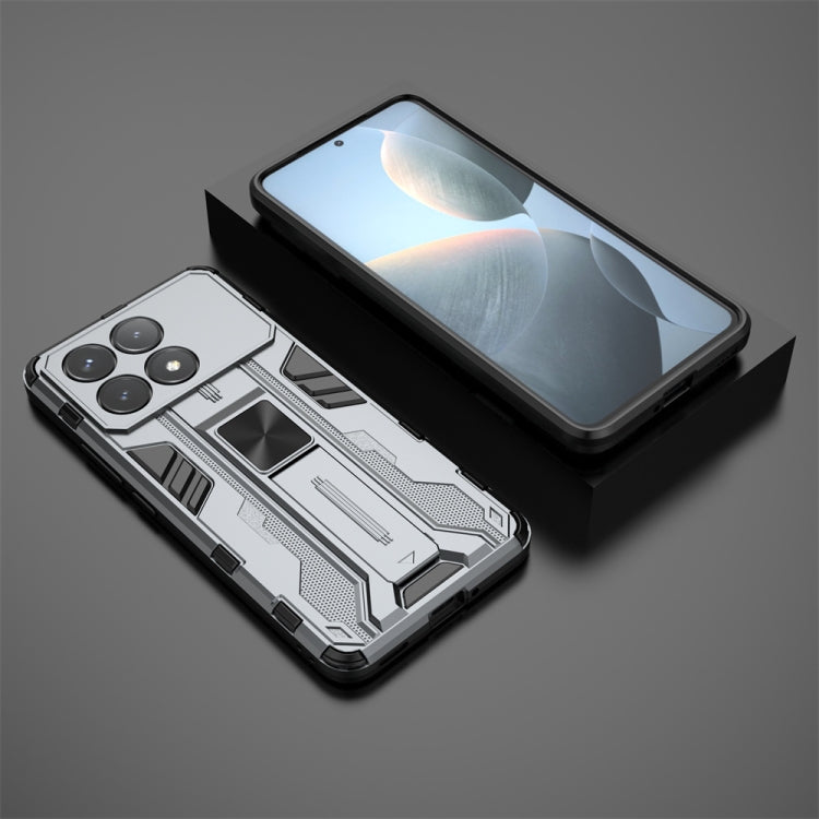 For Redmi K70 Supersonic Armor PC Hybrid TPU Phone Case(Grey) - Xiaomi Cases by PMC TechLife | Online Shopping South Africa | PMC TechLife | Buy Now Pay Later Mobicred