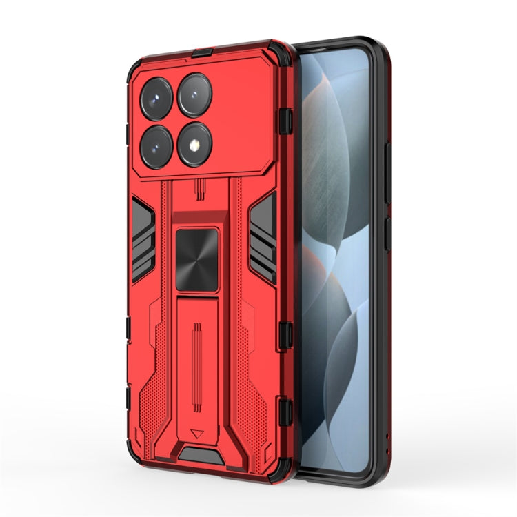 For Redmi K70 Pro Supersonic Armor PC Hybrid TPU Phone Case(Red) - K70 Pro Cases by PMC Jewellery | Online Shopping South Africa | PMC Jewellery | Buy Now Pay Later Mobicred