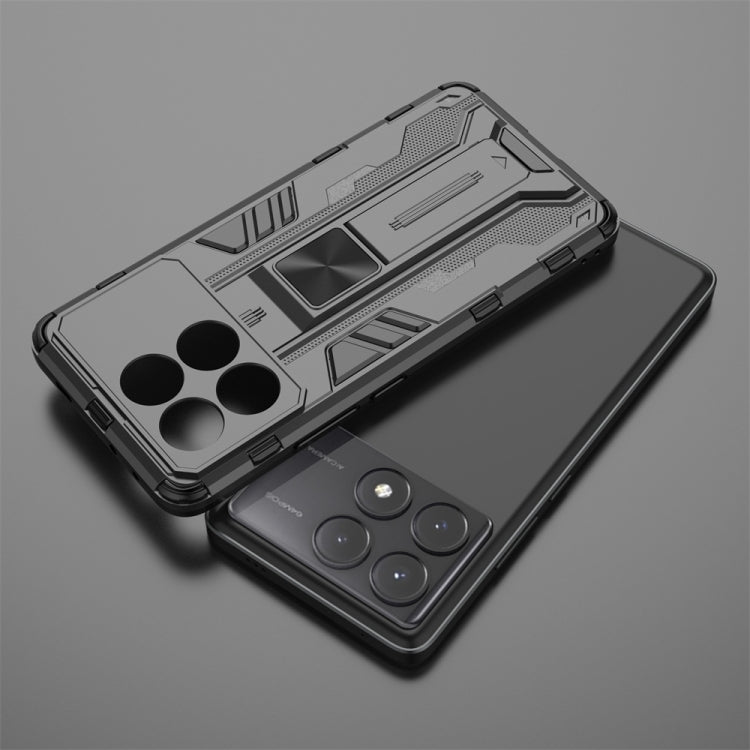 For Redmi K70E Supersonic Armor PC Hybrid TPU Phone Case(Black) - K70E Cases by PMC TechLife | Online Shopping South Africa | PMC TechLife | Buy Now Pay Later Mobicred