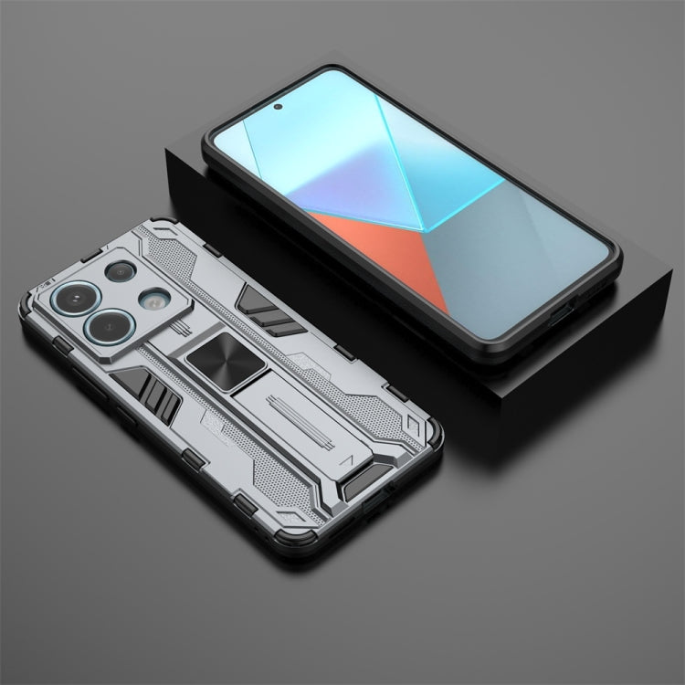 For Xiaomi Poco X6 Supersonic Armor PC Hybrid TPU Phone Case(Grey) - Xiaomi Cases by PMC Jewellery | Online Shopping South Africa | PMC Jewellery | Buy Now Pay Later Mobicred