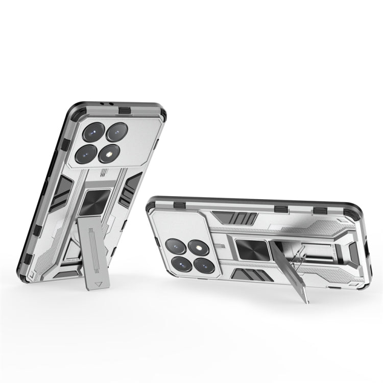 For Xiaomi Poco X6 Pro Supersonic Armor PC Hybrid TPU Phone Case(Silver) - Xiaomi Cases by PMC TechLife | Online Shopping South Africa | PMC TechLife | Buy Now Pay Later Mobicred