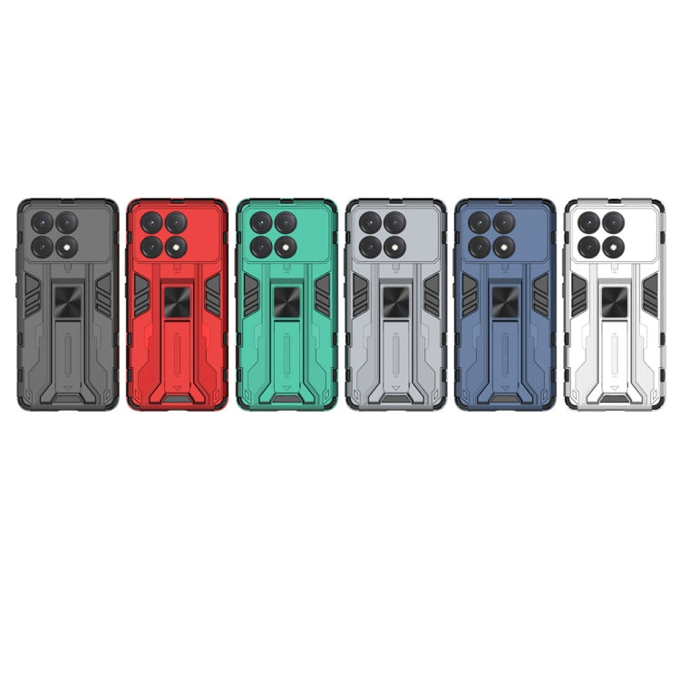 For Xiaomi Poco X6 Pro Supersonic Armor PC Hybrid TPU Phone Case(Silver) - Xiaomi Cases by PMC TechLife | Online Shopping South Africa | PMC TechLife | Buy Now Pay Later Mobicred