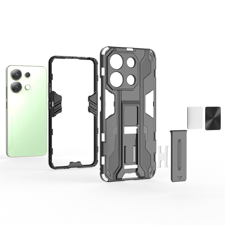 For Redmi Note 13 4G Supersonic Armor PC Hybrid TPU Phone Case(Green) - Note 13 Cases by PMC TechLife | Online Shopping South Africa | PMC TechLife | Buy Now Pay Later Mobicred