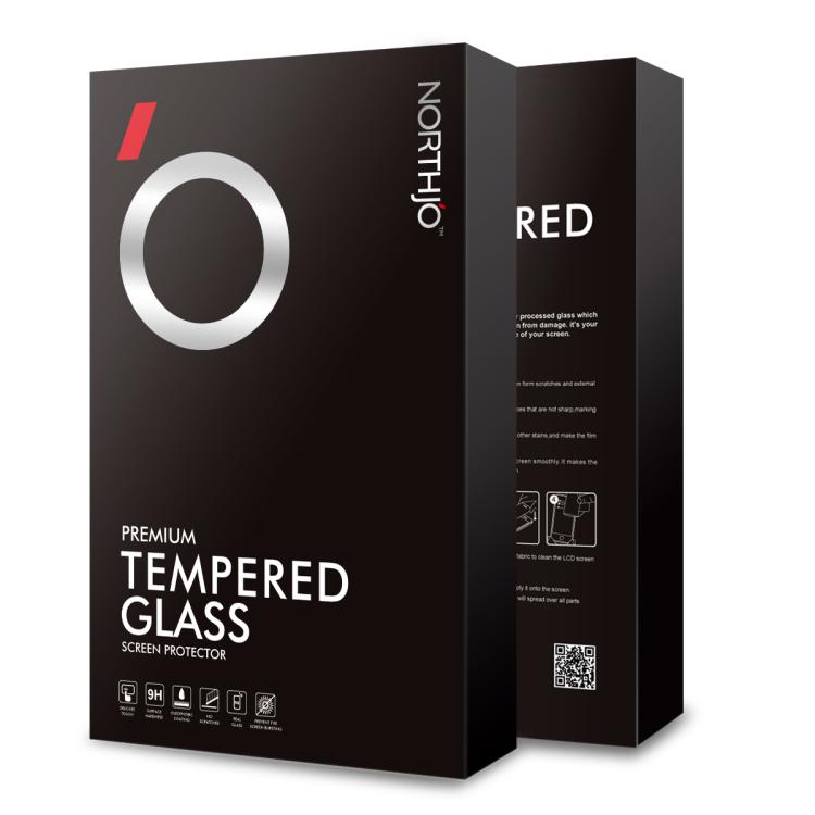 For iPhone 16e NORTHJO A++ Screen Protector Full Glue Silk Printing Tempered Glass Film(Black) - free shipping - PMC TechLife - Order now!