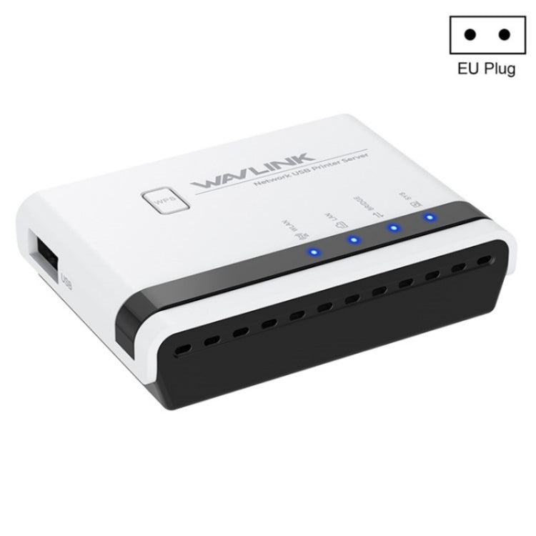 WAVLINK NU516U1 USB2.0 Wireless Printer Server With 10 / 100Mbps LAN / Bridge WiFi(EU Plug) - Printer Accessories by WAVLINK | Online Shopping South Africa | PMC Jewellery | Buy Now Pay Later Mobicred